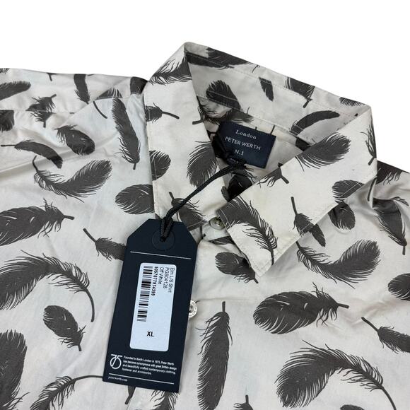 Peter Werth London Paisley Print Button Down Shirt - XL - Picture 1 of 5